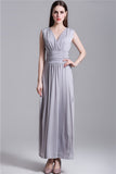 Women Plus Size Maxi Dresses Corset V Collar Sleeveless Sexy Backless Dress