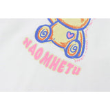 Man Fall Winter Outfis Winter Bear Printed Hoodie Men's Casual Thickening Pullover