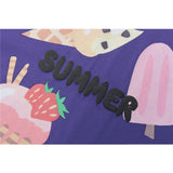 Men's T Shirt Summer Casual Tops Cartoon Candy Printed Short Sleeve T-shirt Men's round Neck Half Sleeve Street Fashion Loose Half Sleeve