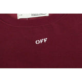 off white Sweatshirt Autumn Winter European and American Arrow round Neck Sweater Large Size Retro Sports Clothing Owt