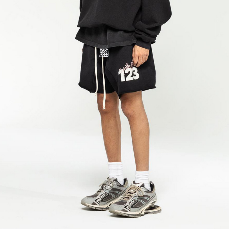 Rrr123 Shorts Drawstring Loose Men's Sports Casual Shorts