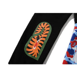 Shark Print Pant Spring and Autumn Men's Color Matching Shark Trousers