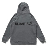 Fog Tops Autumn and Winter Double Line Letter Hoodie Sweater High Street Men and Women Fleece Zipper Coat Fear Of God
