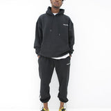 Men Tracksuit Set Jogging Suits Mens Hooded Sweatshirt Suit Men's Winter Pullover Fleece-Lined Thickened Oversized Loose Coat Casual