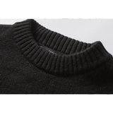 Man Fall Winter Outfis Autumn and Winter Printed round Neck Sweater Hip Hop Loose Knitted Sweater Men