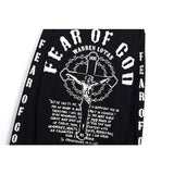 Fog Sweatshirt High Street FG Cross Letter Cotton round Neck Long Sleeves Tshirt Fear Of God