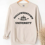 Halloween Costumes Halloweentown Printed Pumpkin round Neck Sweater for Women in Stock