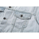Arrow Denim Jacket Jean Coat Letter Arrow Washed Unisex Distressed Locomotive Denim Jacket Coat Owt
