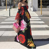Bohemian Beach Dress Sexy Tube Top Print