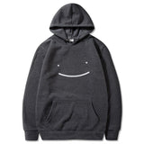 Smiley Face Hoodie Print Casual Fashion Loose Men's Hoodie