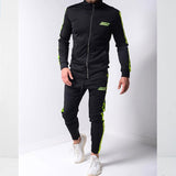 Men Tracksuit Set Jogging Suits Mens Spring and Autumn Men's Sport Suit Men's Fashionable Slim-Fit Long Sleeve Stand Collar Casual Suit