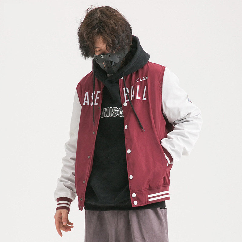 Yankees Letter Jacket Spring Baseball Uniform Men's and Women's Jacket Thick Loose Splicing Coat
