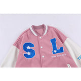 Letterman Jacket Outfit Senior Jackets Varsity Baseball Coat Color Blocking Baseball Uniform Men's Coat