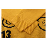 Off White Winter Sweaters Autumn and Winter Wool Pullover Men's and Women's Yellow Sweater