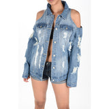Women Denim Jacket Trench Coat for Women
