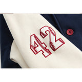 Letterman Jacket Outfit Senior Jackets Varsity Baseball Coat European Baseball Uniform Men High Street Fashion Brand Loose