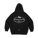 Man Fall Winter Outfis Winter Print Velvet Padded Hooded Sweatshirt Male Student Pullover