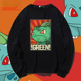 Men And Women Pokemon Pikachu Hoodie Pokémon Long Sleeve T-shirt