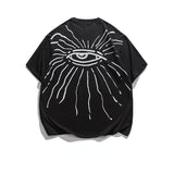 2022 Summer Man Outfits Printed Loose Short Sleeve