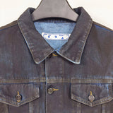 Off White Winter Coat Autumn and Winter Washed Denim Jacket Coat