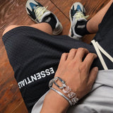Fog Essentials Shorts Fashion Brand Fog Fear Of God Double Line Essentials Drawstring High Street Sports Short Pants Men and Women