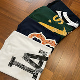 Yankees Summer Cotton Pullover Short Sleeve Back Large Printing Stylish Men's and Women's T-shirt