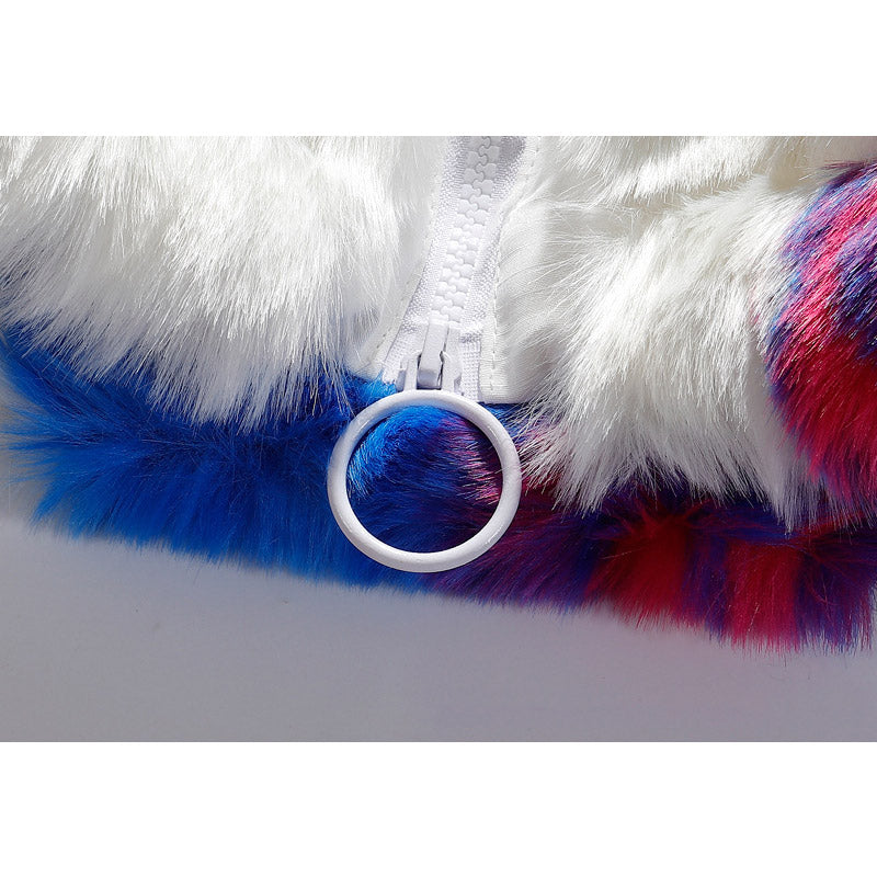 Off White Winter Coat Autumn and Winter Men's and Women's Loose Tie-Dyed Couple's Coat