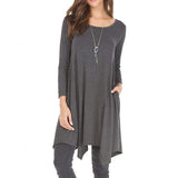 Work Dresses With Pockets Pocket Dress Women 'S Midi Long Sleeve Dress