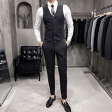 Men's Dress Vests Men's Vest Casual Jacket Business Waistcoat Men's Suit Vest Slim Fit
