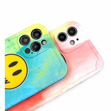 justin b drew phone case Drew Smiley Face Apple 11 Phone Case iPhone 12 Pro Max Straight Edge Frosted Xs XR