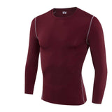 Moisture Wicking Shirts Workout Clothes Men's Tight Training Exercise Workout Quick-Drying Long Sleeve T-shirt