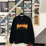 Thrasher Hoodie Loose Hooded Sweater for Men and Women Autumn and Winter