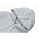 Man Fall Winter Outfis Winter Alphabet Cartoon Print Thickened Hooded Sweatshirt Loose Pullover
