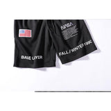 jogging shorts for men Slim Fit Muscle Gym Men Shorts Casual Pants Flag Embroidered Fashion Running Shorts