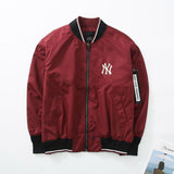 Yankees MLB Spring/Summer NY Letter Embroidery Thread Ribbon Jacket Coat for Men and Women