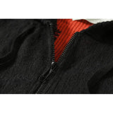 Off White Sweater Men's Women's OW Color Arrow Coat Sweater Owt Cardigan Zipper Hooded