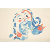 We11done T Shirt Rabbit Cartoon Character Print Loose Solid Color Men and Women Short Sleeve