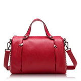 The Teacher Tote Autumn and Winter Genuine Leather Women's Bag Vintage First Layer Cowhide Pillow Bag Shoulder Women Hand-Carrying Crossbody Bag
