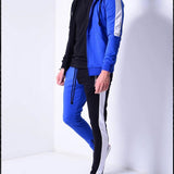 Men Tracksuit Set Jogging Suits Mens Men's Trendy Muscle Workout Training Casual Sports Running Exercise Breathable Quick-Drying