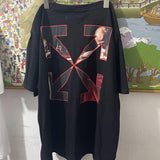 Off White T Shirt Arrow Casual Printed Men's Women's ShortSleeved Tshirt Cotton Fashion Owt