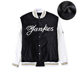 Yankee Letterman Jacket Outfit Senior Jackets Varsity Baseball College Coat Mlbny Winter Cotton-Padded Men's and Women's Baseball Uniform Casual