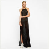 Women Summer Dresses Midi Dress  Summer Women's Sexy Backless Beach Dress