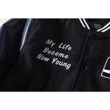Yankees Letter Jacket Baseball Uniform Spring and Autumn Men's and Women's Embroidered Jacket