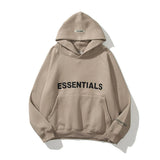Fear Of God Fog Sweatshirt Essentials Double Line Brushed Hoody Tide Brand Letters