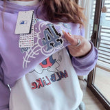 Yankees Sweater Women's Trendy Loose Spring and Autumn Terry Cotton Top