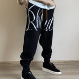 Rhude Pant Rhude Drawstring Ankle-Tied Sweatpants Loose