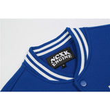 Letterman Jacket Outfit Senior Jackets Varsity Baseball Coat Baseball Uniform Men's Loose Lapel Jacket