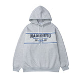 Man Fall Winter Outfis Winter Clothes Letter Printing Casual Thickening Loose Casual Hooded Sweater Men