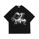 Blackair T Shirt Vintage Black, Short Sleeve Kanye Printed T-shirt