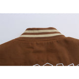 Letterman Jacket Outfit Senior Jackets Varsity Baseball Coat Men's Baseball Uniform Baggy Coat